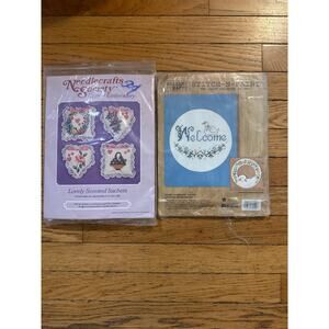 Vintage Cross Stitch Needlework Crafts